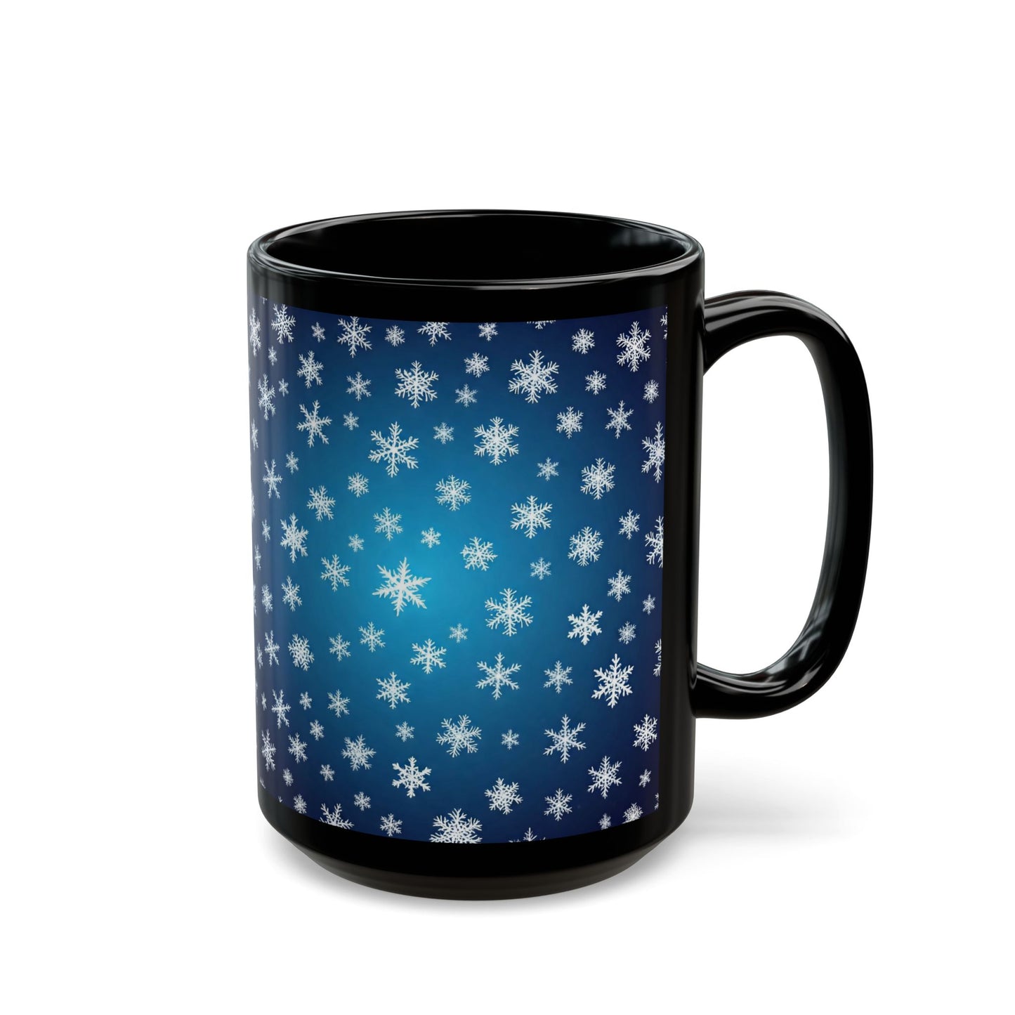 Snowflake Pattern Mug, Winter Coffee Cup, Holiday Drinkware, Christmas Gift, Hot Cocoa Mug, Seasonal Tea Cup