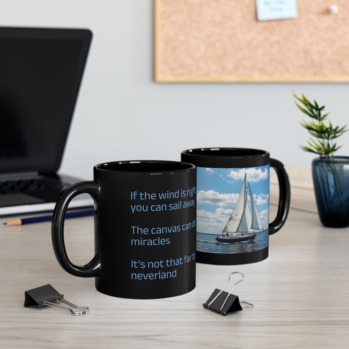 Sailing away to neverland - Sailboat serene scene