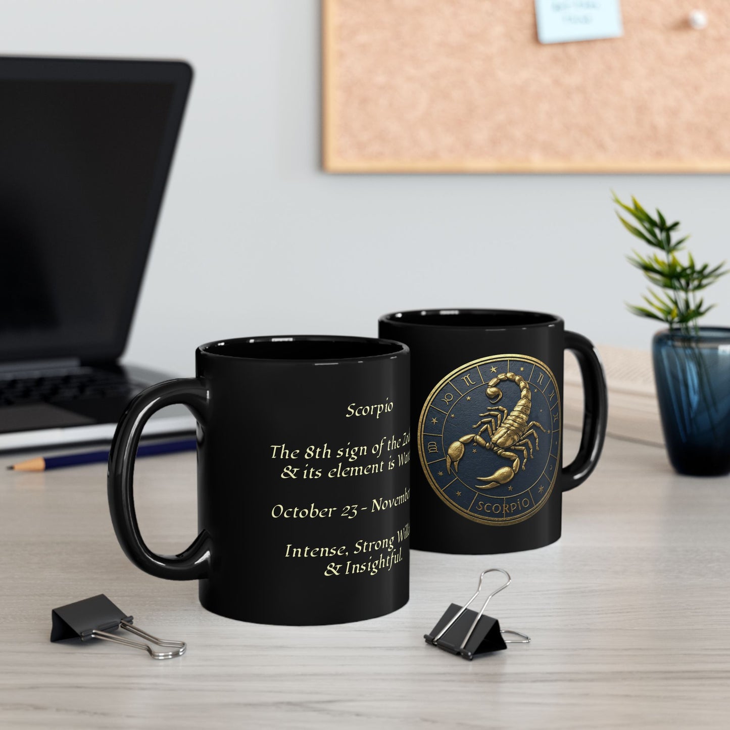 Scorpio Zodiac Black Mug (11oz, 15oz)