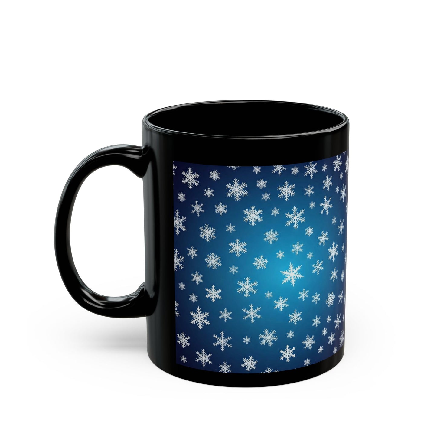 Snowflake Pattern Mug, Winter Coffee Cup, Holiday Drinkware, Christmas Gift, Hot Cocoa Mug, Seasonal Tea Cup