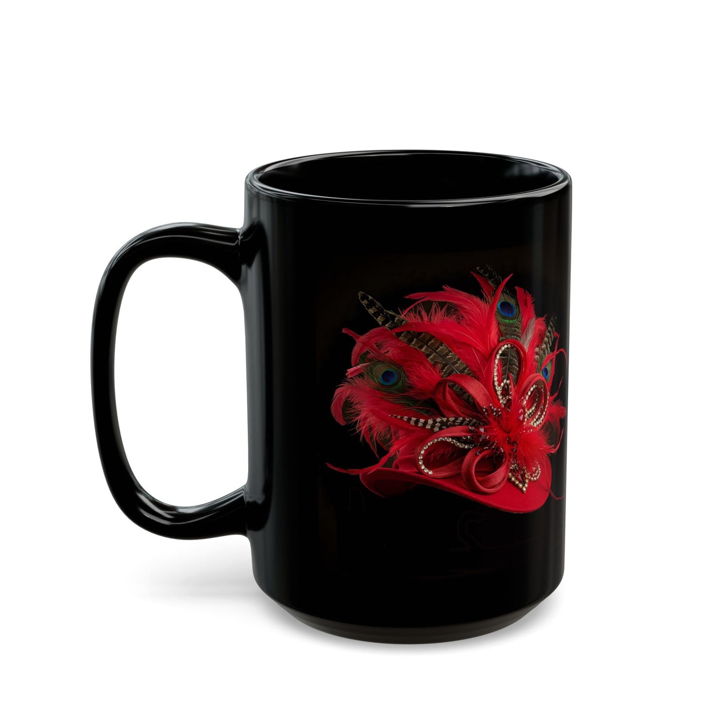 Timeless Fashion Classic Black Mug, (11oz, 15oz)