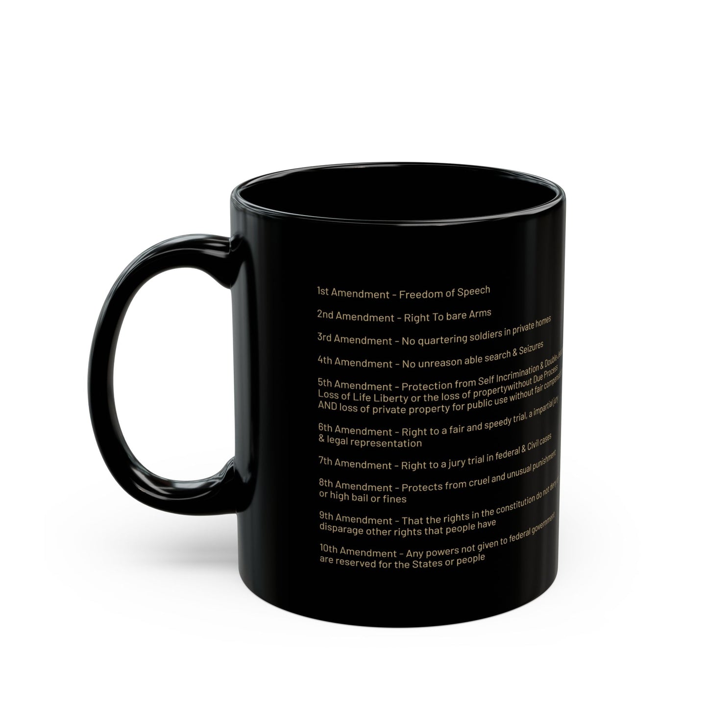 Bill of Rights with 10 Amendments, Know your government at a glance everyday