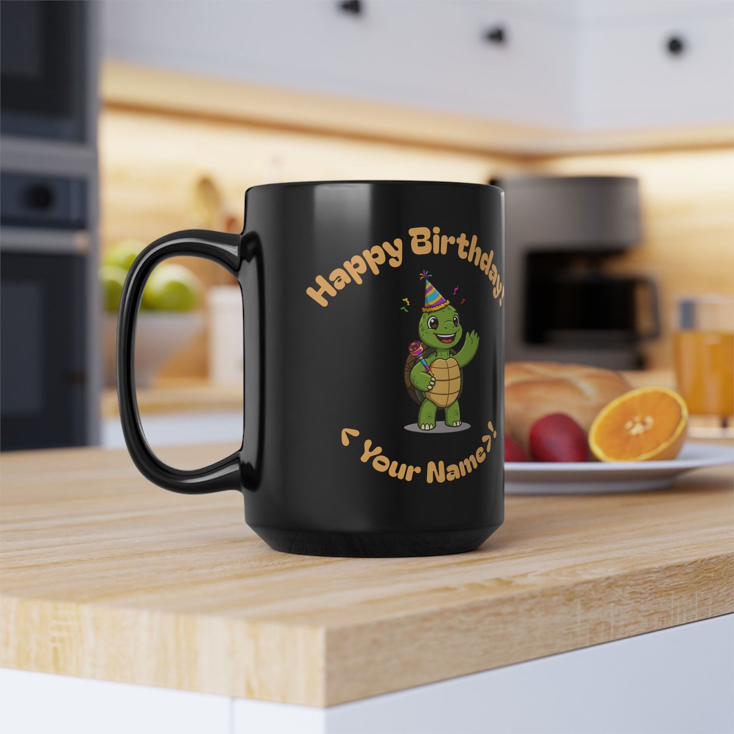 Happy Birthday Ark and Turtle - Can be Personalized with a custom name.