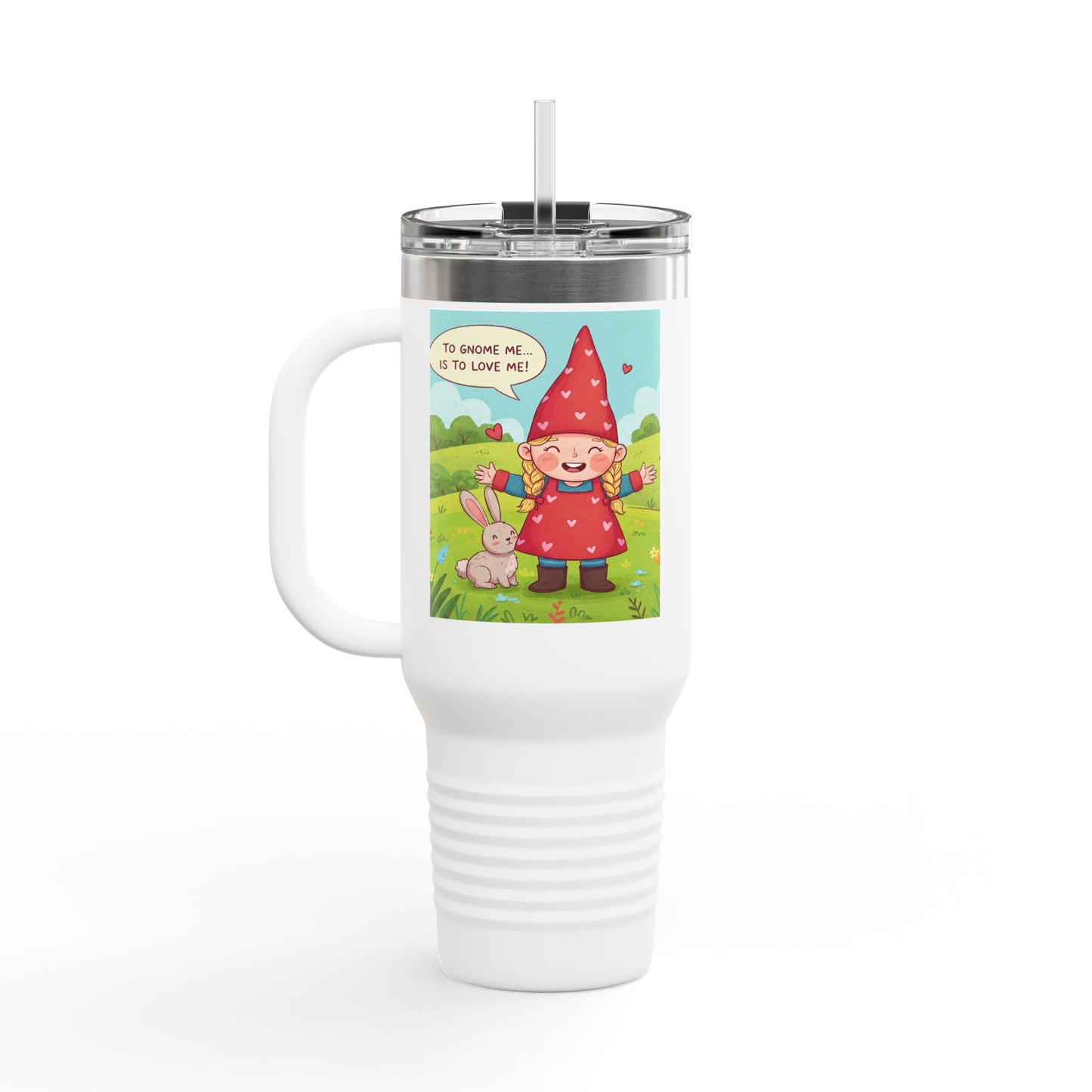 To Gnome Me... is to Love Me! Insulated Travel Mug, 40oz