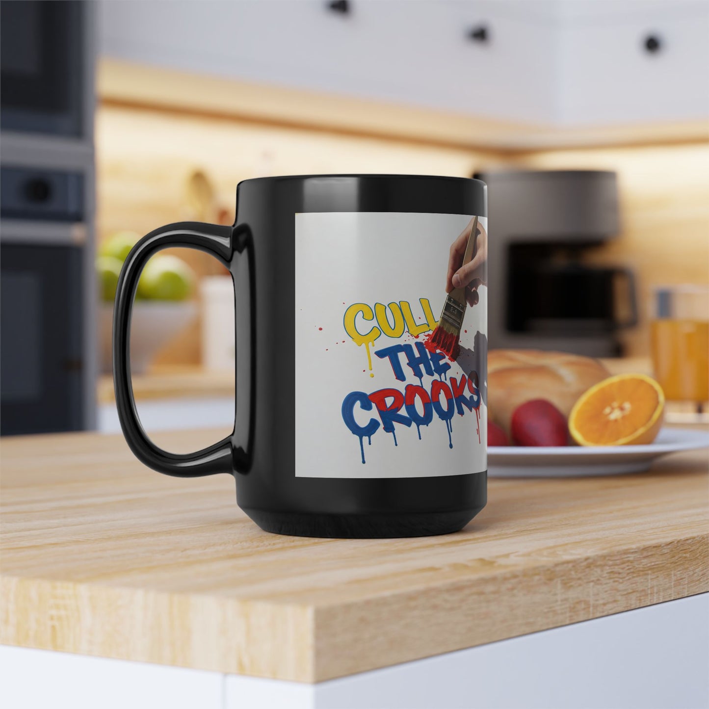 Cull The Crooks Mug, Black (11oz, 15oz)