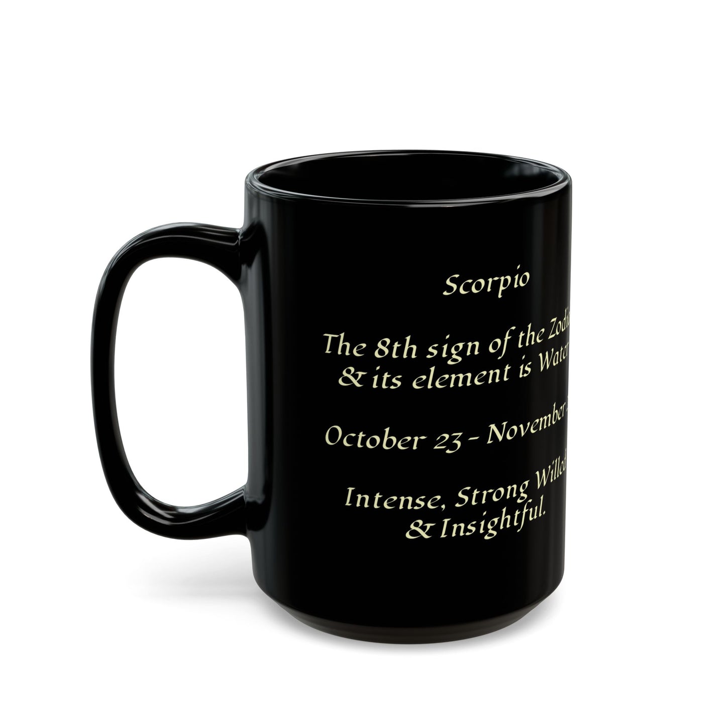 Scorpio Zodiac Black Mug (11oz, 15oz)