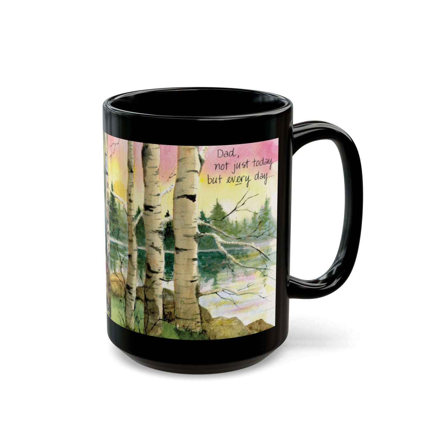 Father's Day Birch Tree Scene Scape