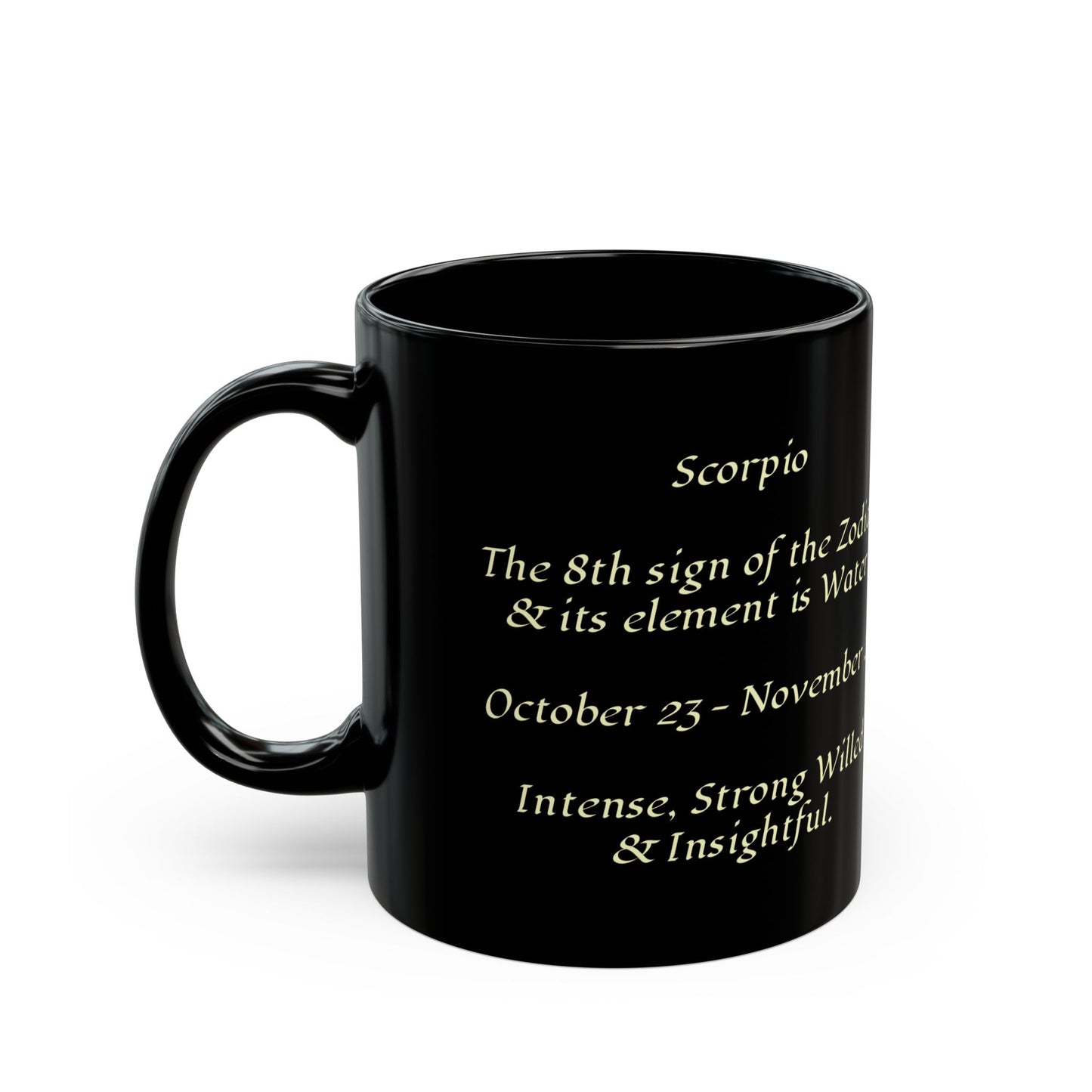Scorpio Zodiac Black Mug (11oz, 15oz)