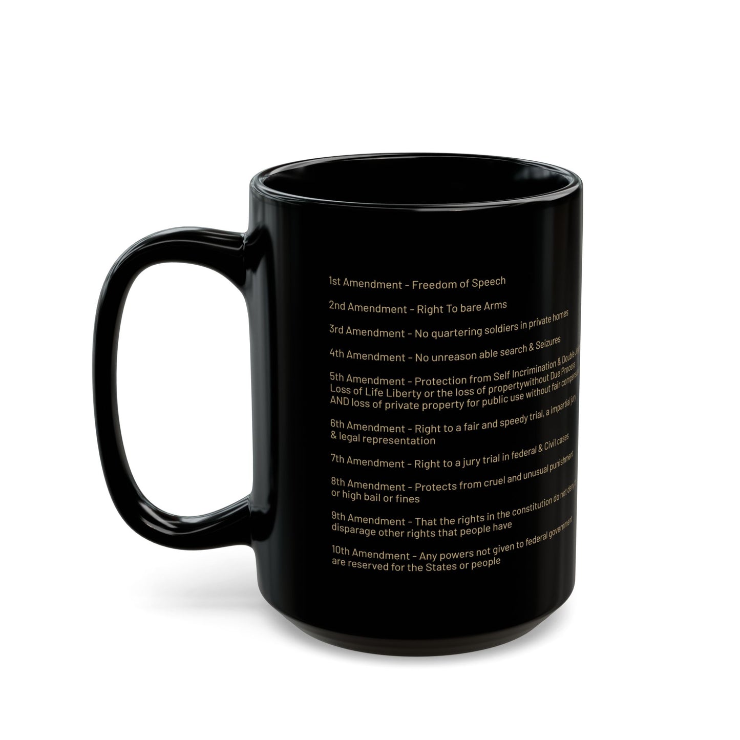 Bill of Rights with 10 Amendments, Know your government at a glance everyday