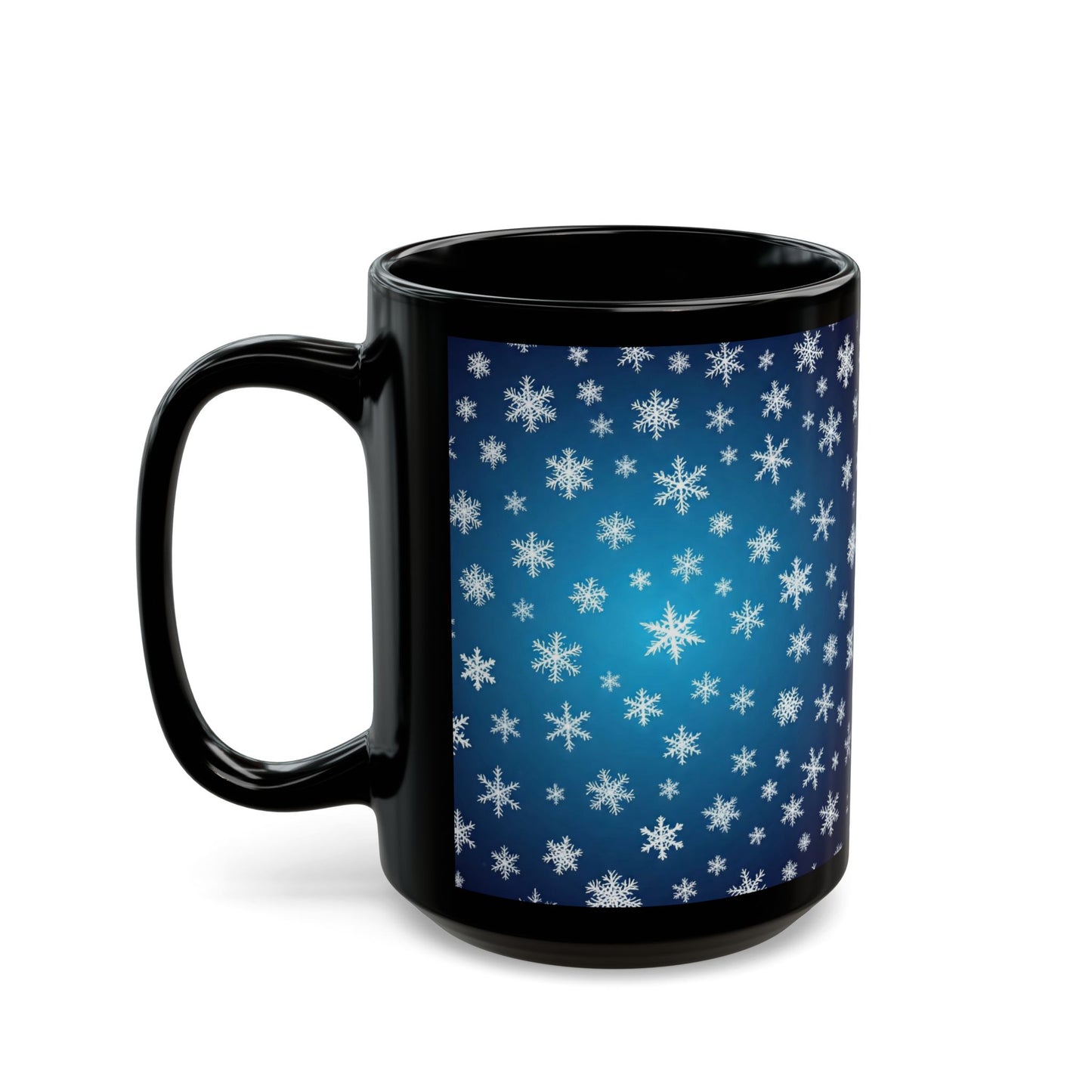 Snowflake Pattern Mug, Winter Coffee Cup, Holiday Drinkware, Christmas Gift, Hot Cocoa Mug, Seasonal Tea Cup