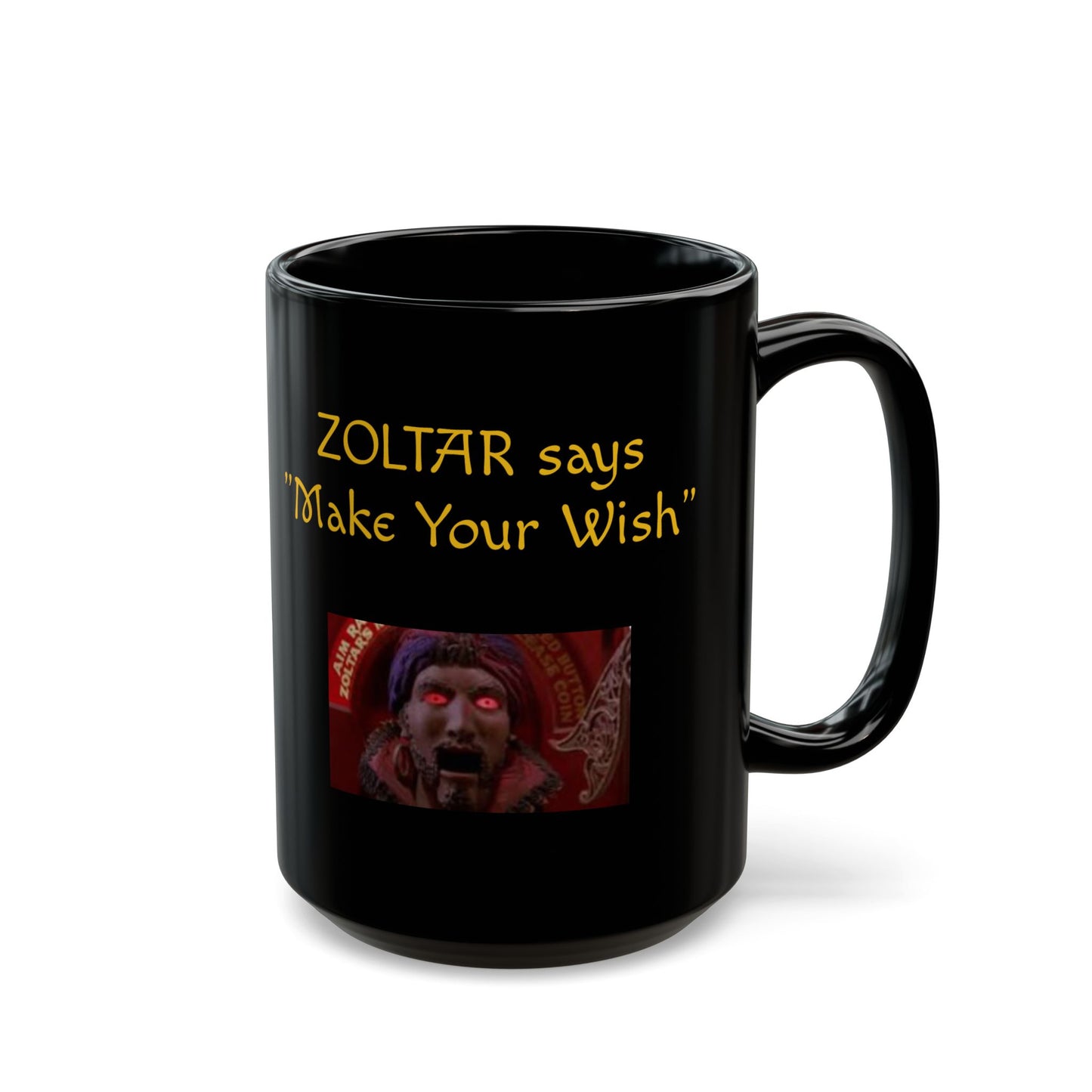 Zoltar Speaks Black Mug - Iconic Boardwalk Attraction Coffee Cup, 11oz, 15oz