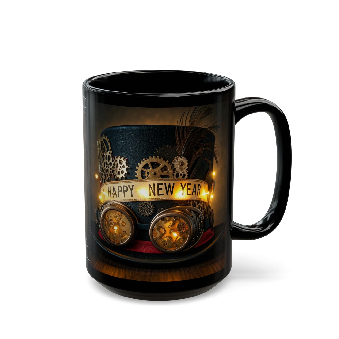 Steampunk Happy New Year 2025 Design, (11oz or 15oz)