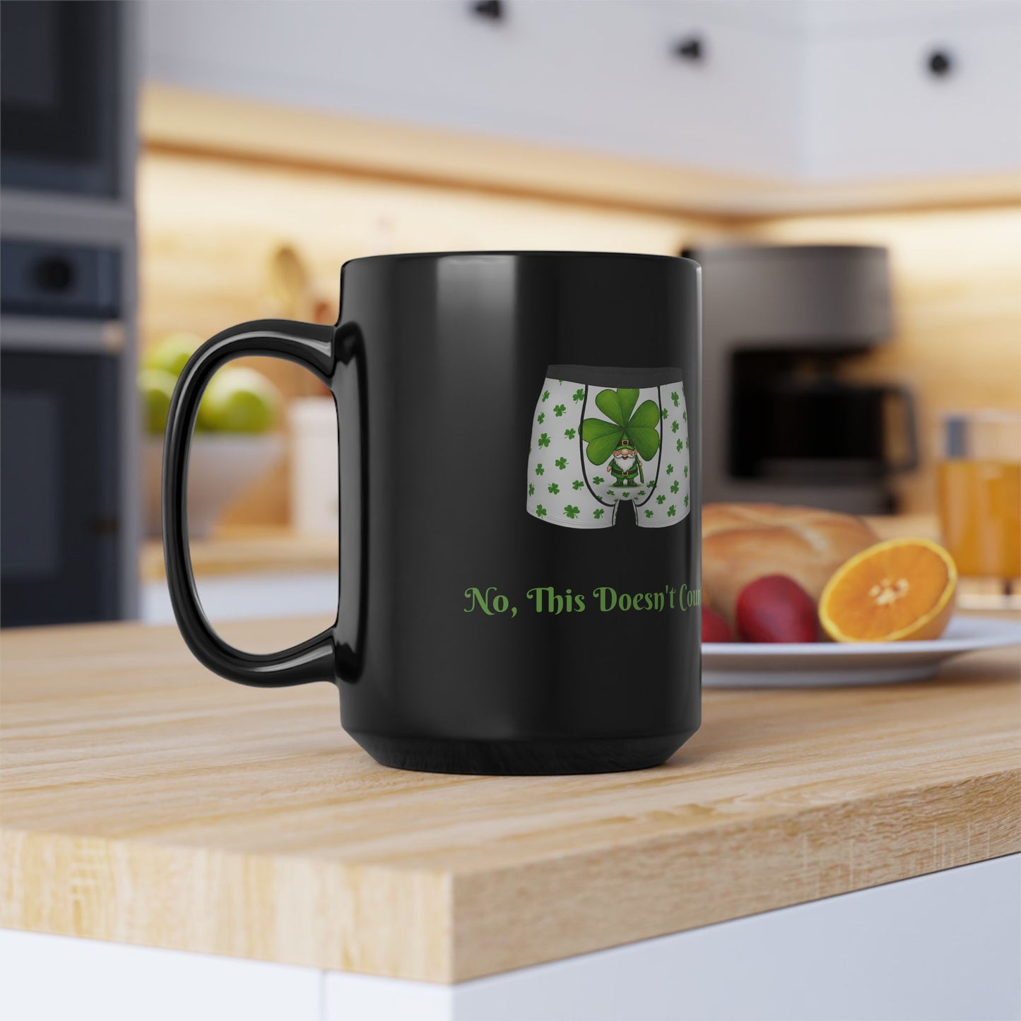 St Patrick's Day Boxers Black Mug.