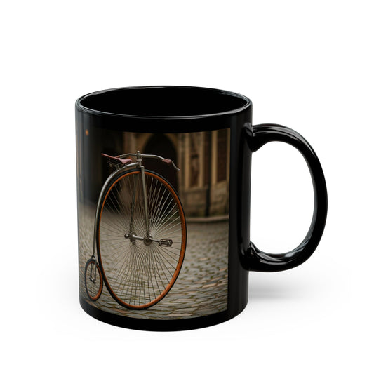 Vintage Penny-Farthing Black Mug (11oz, 15oz)
