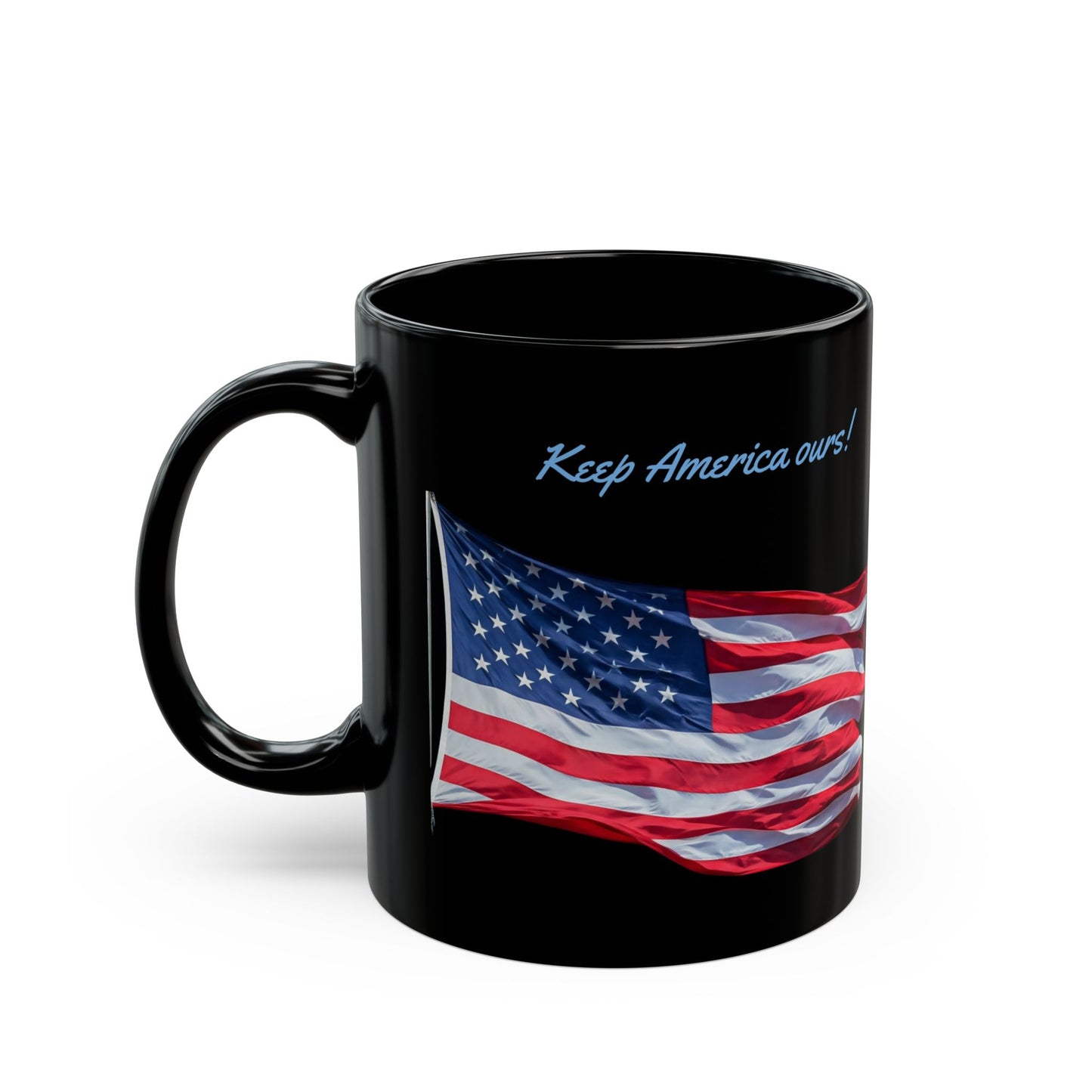 Gulf Of America Black Mug, Keep America Ours (11 oz, 15 oz)
