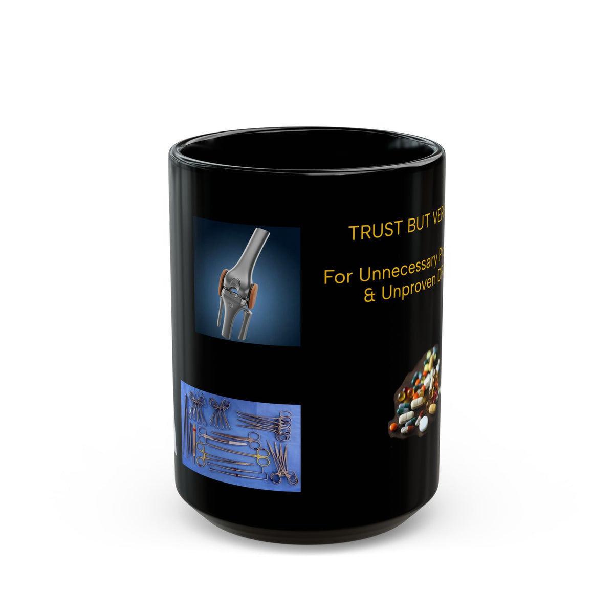 Mug Trust But Verify - DRs Black Mug
