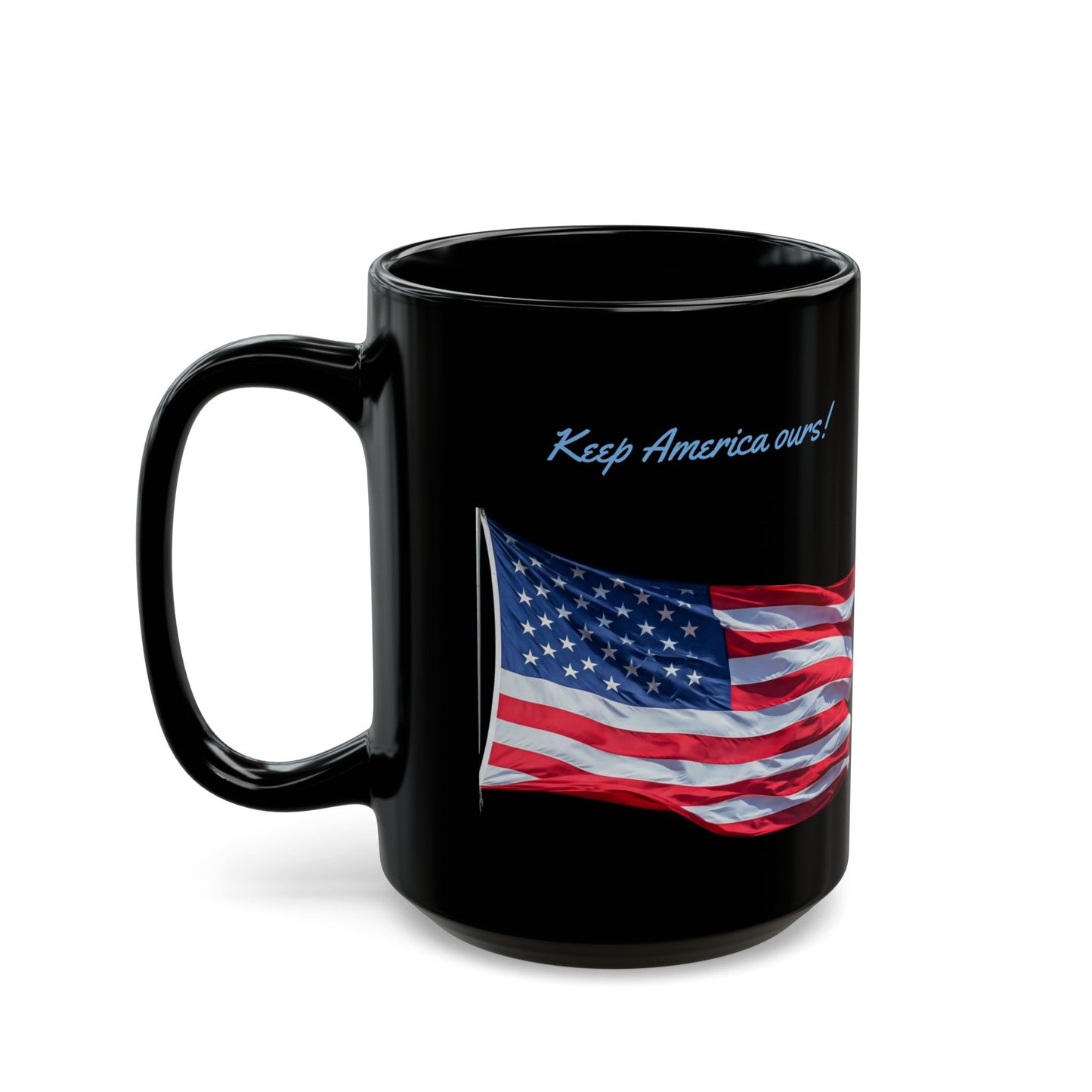 Gulf Of America Black Mug, Keep America Ours (11 oz, 15 oz)