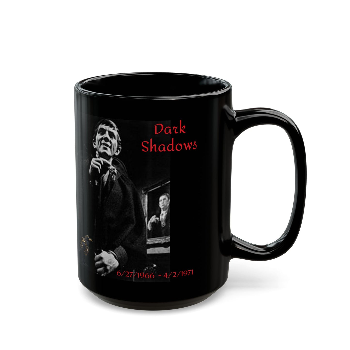 Dark Shadows - Collinswood Mansion, Black Gothic Mug (11oz, 15oz)