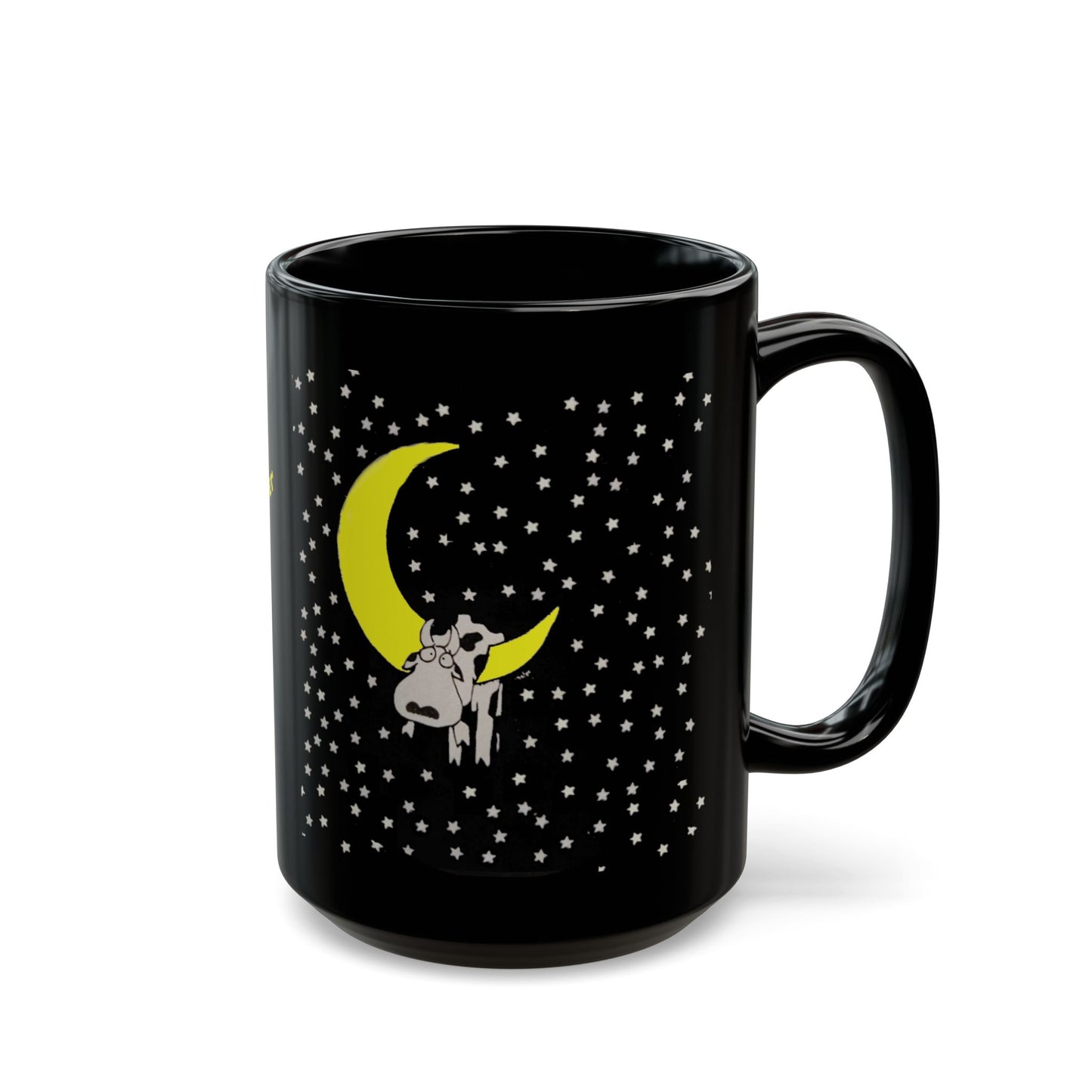 Mug - Cow on the Moon 'Look on the Bright Side...' 11oz 15oz