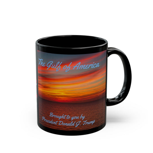 Gulf Of America Black Mug, Keep America Ours (11 oz, 15 oz)