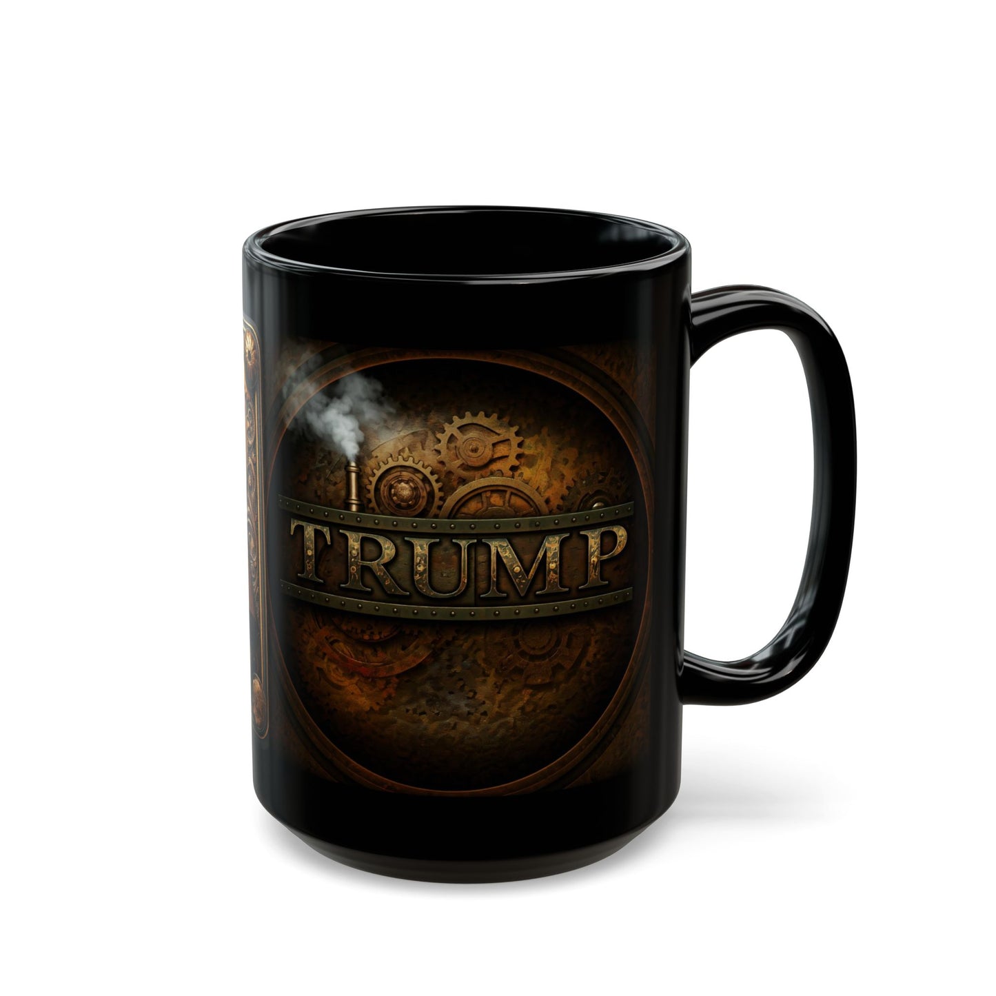 Trump Sheriff - Peace Through Strength Black Mug (11oz, 15oz)