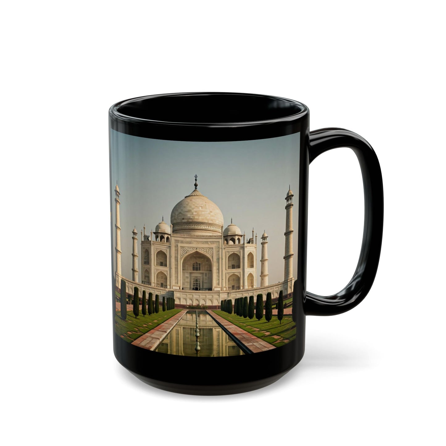 Traveler's Delight Mug, 7 Wonders of the World Gift, Taj Mahal Coffee Cup, Tourist Souvenir, Wanderlust Tea Mug, Explorer's