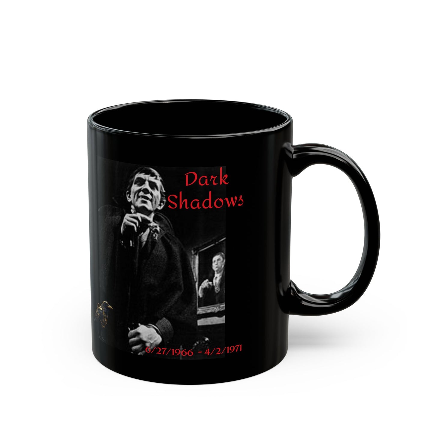 Dark Shadows - Collinswood Mansion, Black Gothic Mug (11oz, 15oz)