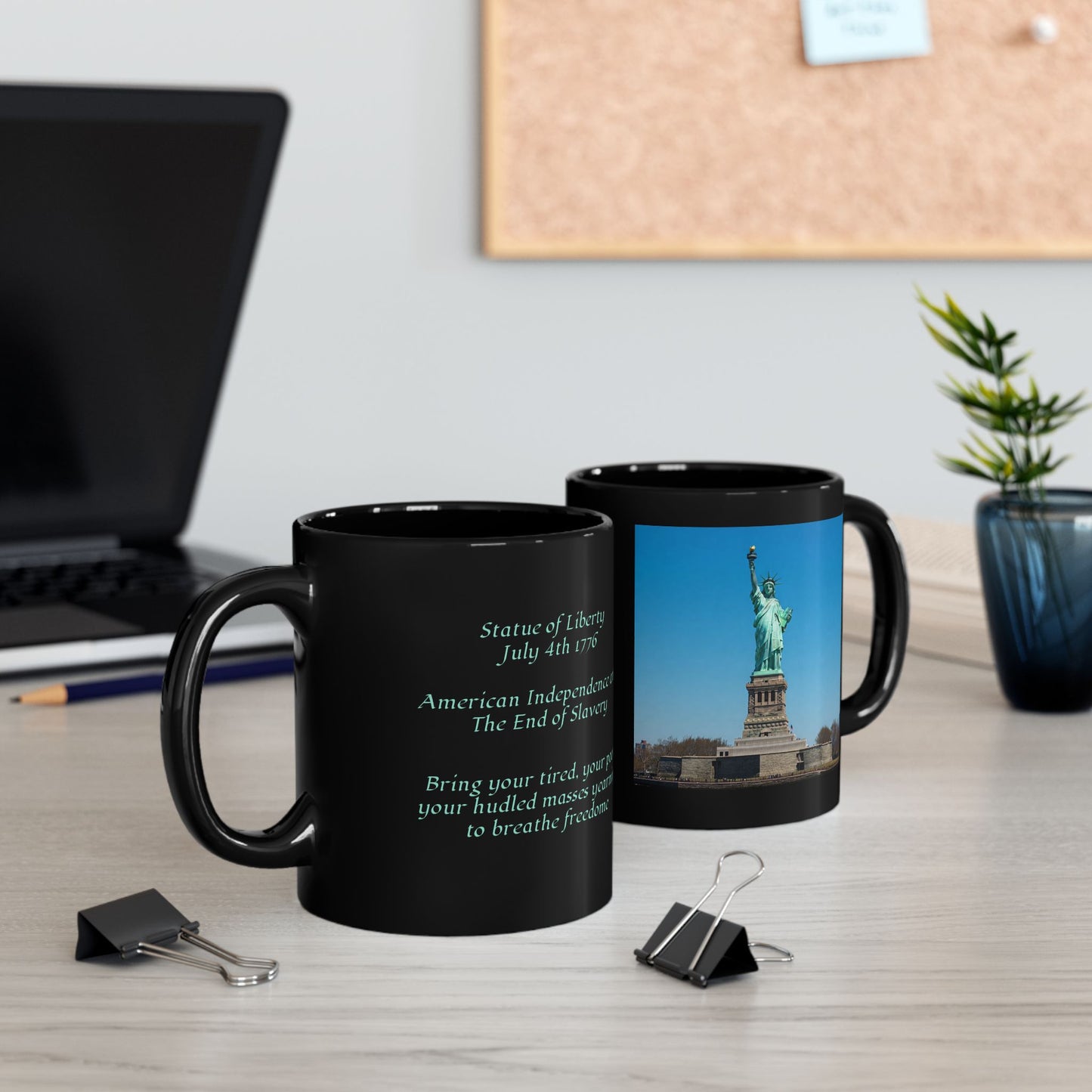 Statue Of Liberty Freedom Patriotic American Mug  (11oz, 15oz)