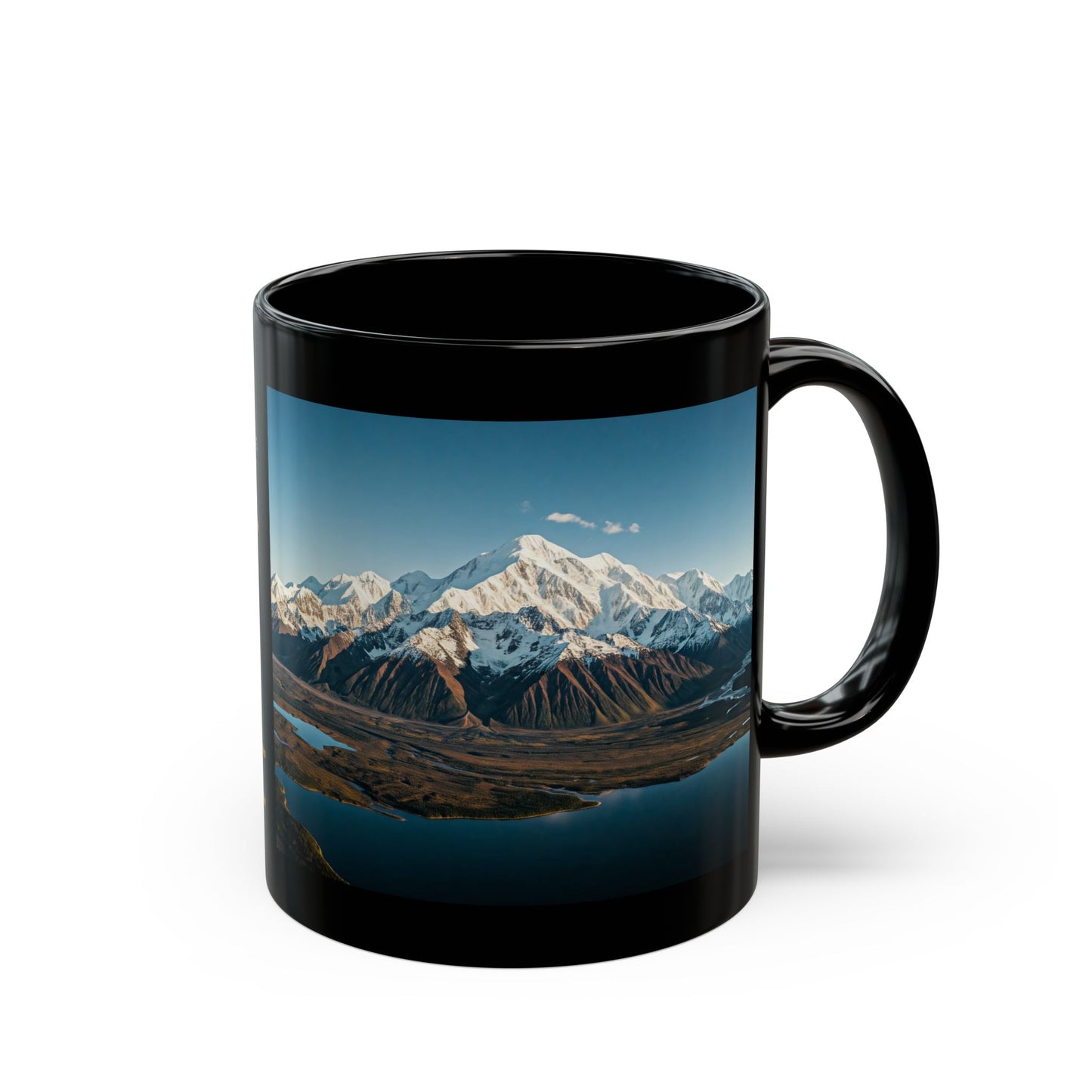 Mount McKinley - Donald J. Trump Black Mug, Interesting Facts Coffee Cup, (11oz 15oz)