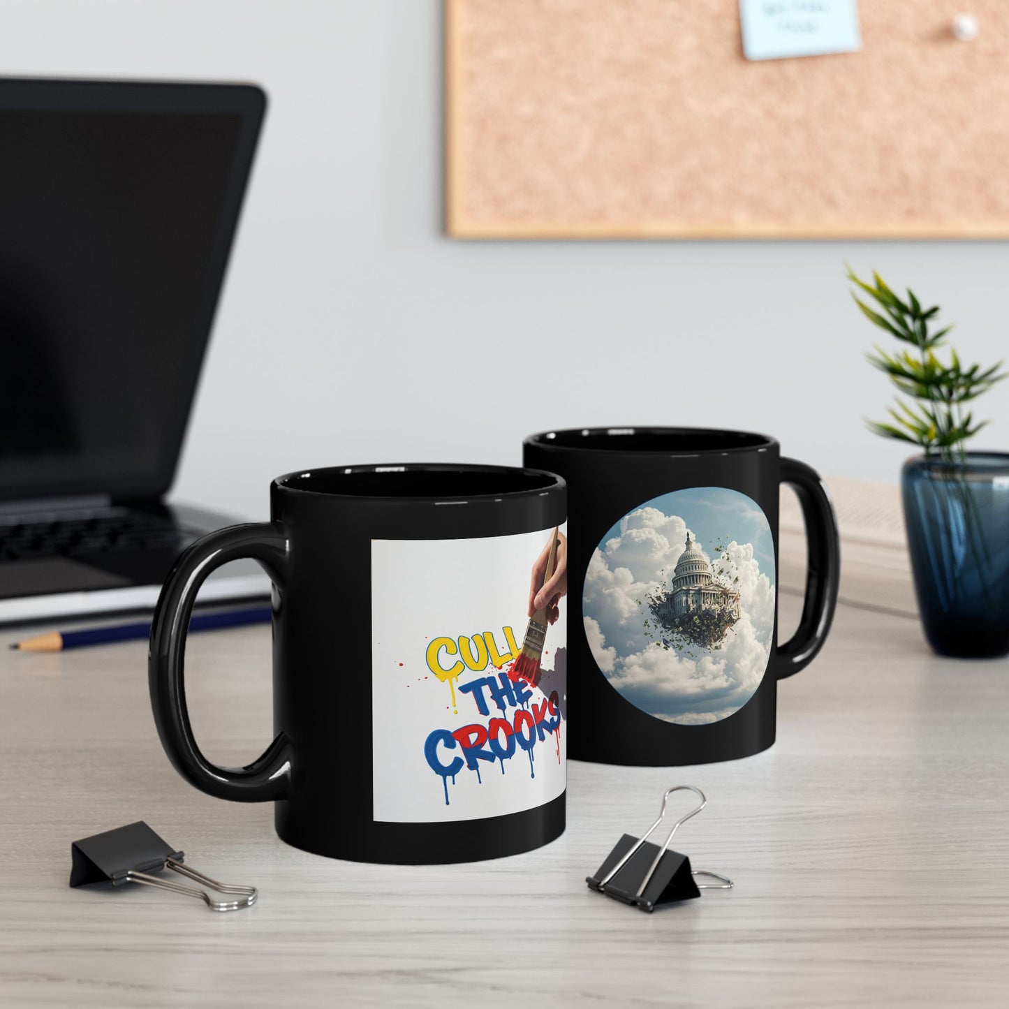 Cull The Crooks Mug, Black (11oz, 15oz)