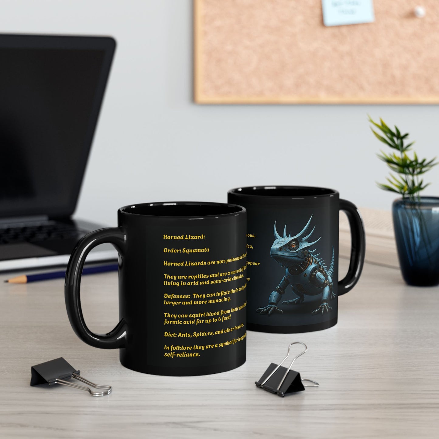 Mug - Steampunk Horned Lizard Design and Interesting Facts