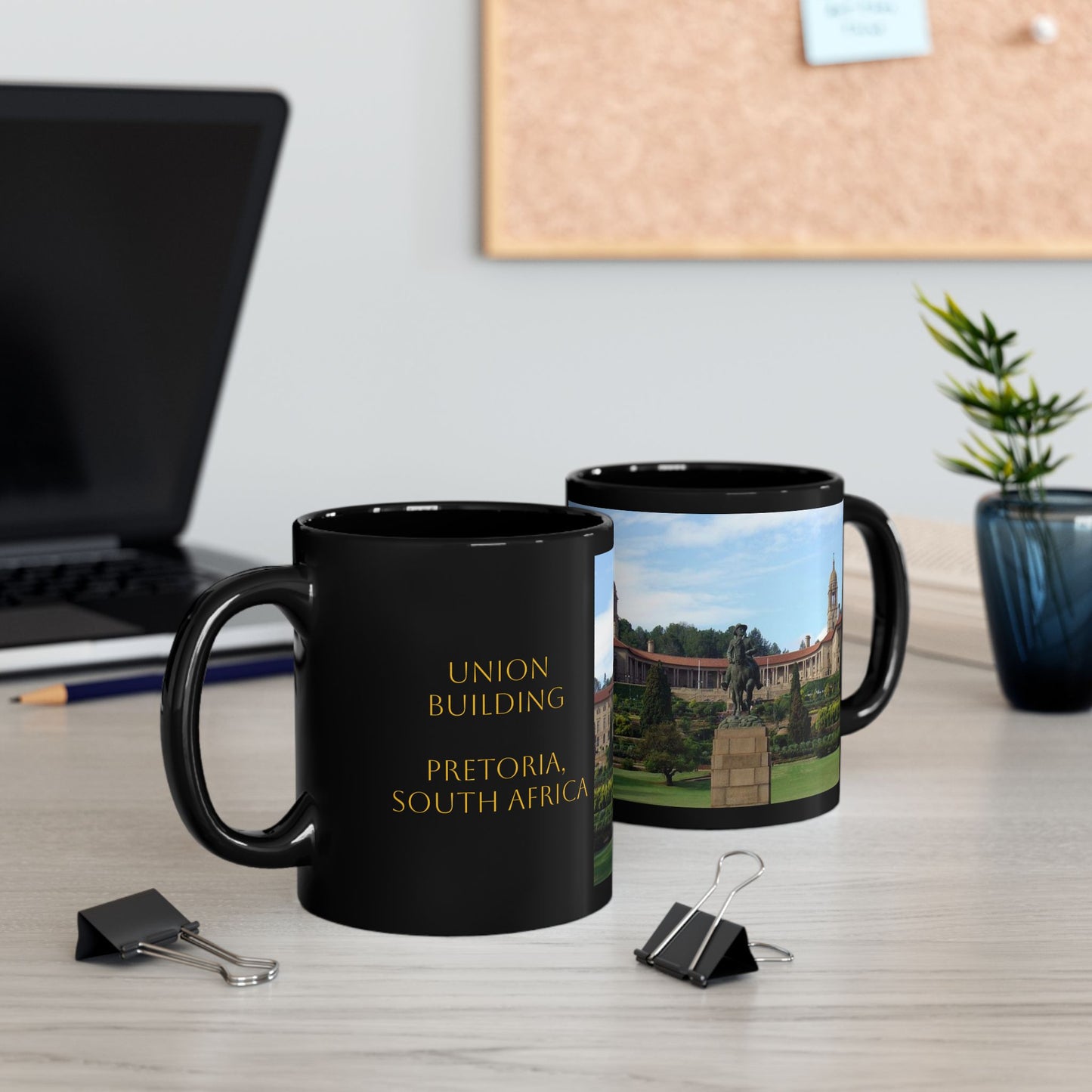 Union Building, South Africa Black Mug (11oz, 15oz)