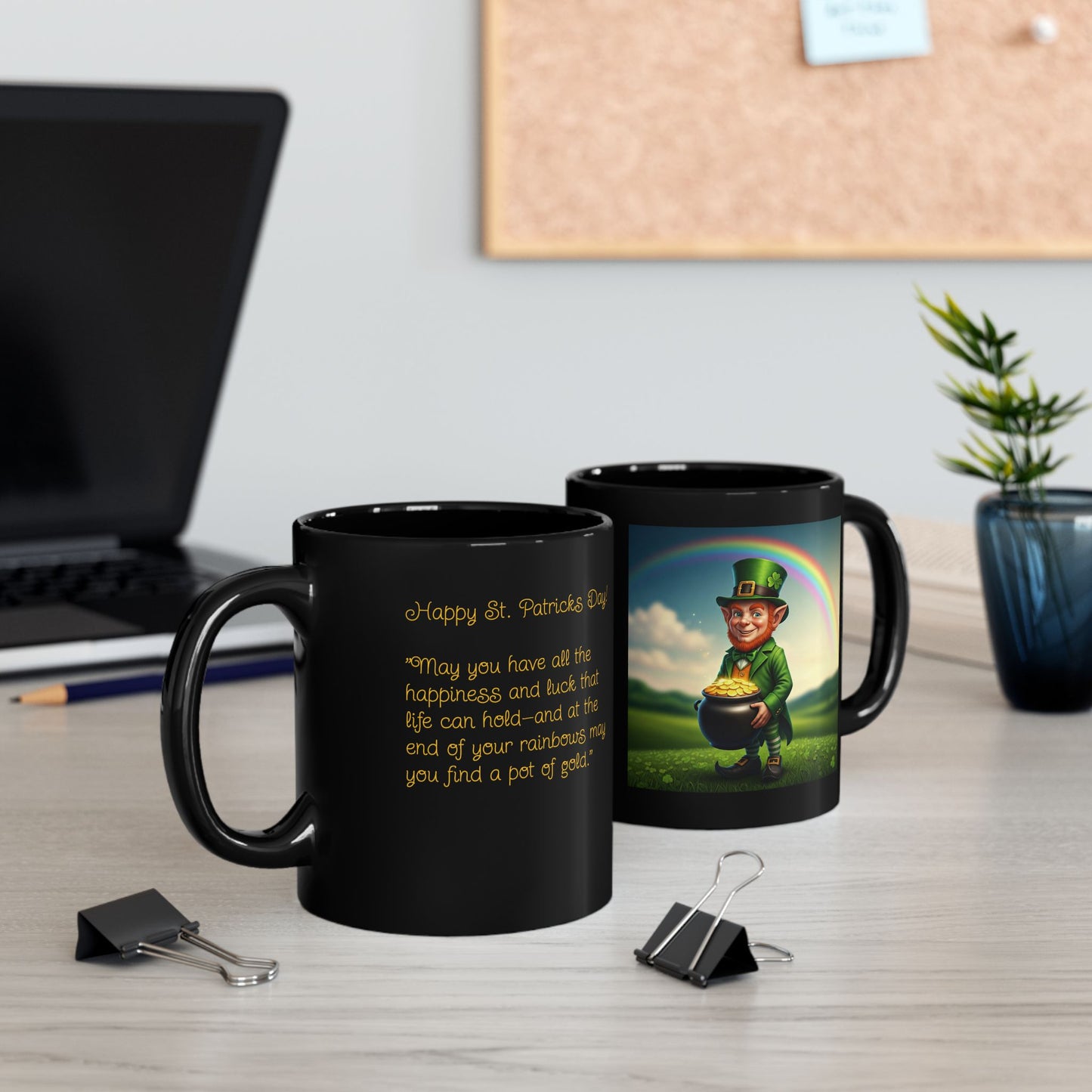 Mug - Irish Blessing - Pot of Gold Design