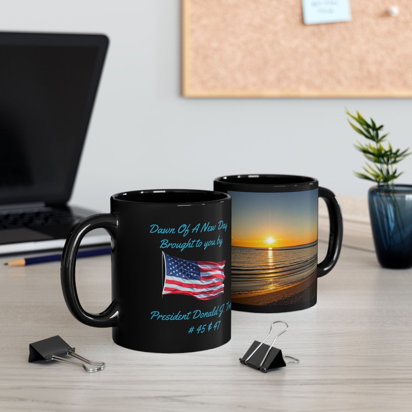 Dawn of a New Day Black Mug (11oz 15oz)
