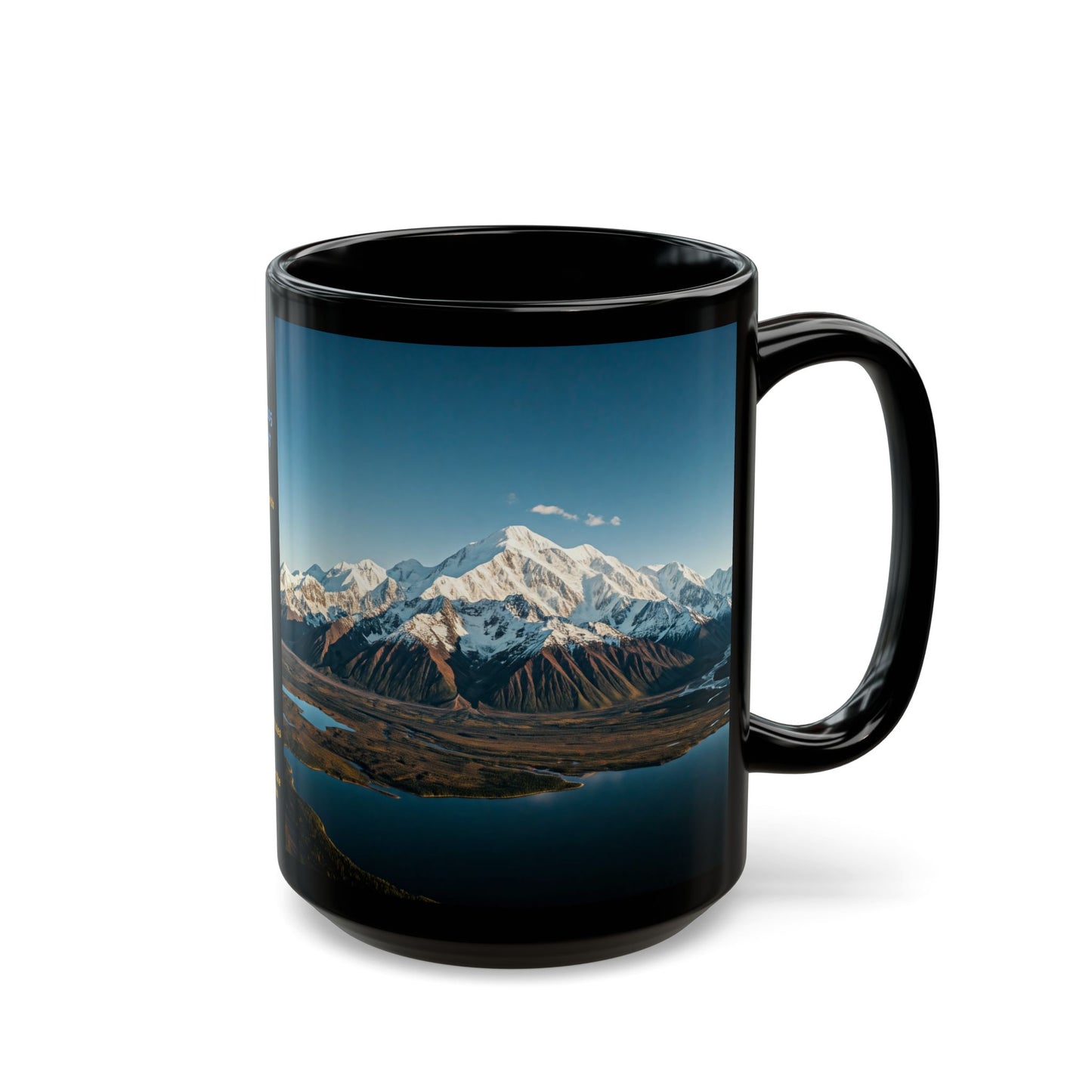 Mount McKinley - Donald J. Trump Black Mug, Interesting Facts Coffee Cup, (11oz 15oz)