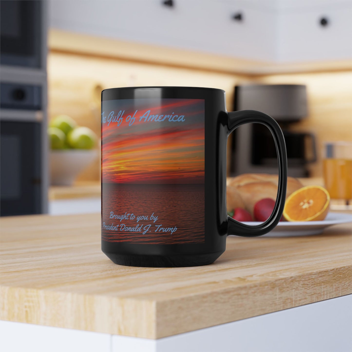 Gulf Of America Black Mug, Keep America Ours (11 oz, 15 oz)