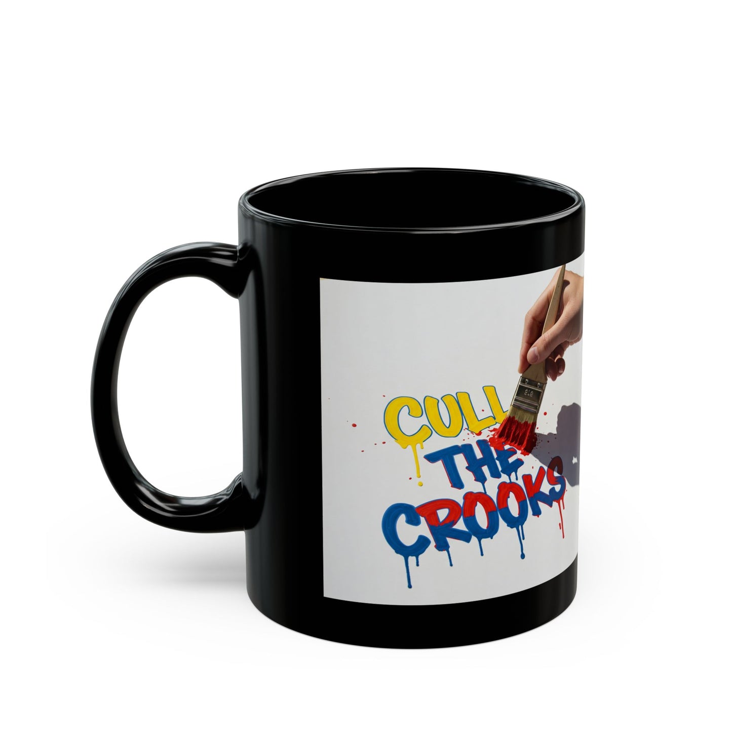 Cull The Crooks Mug, Black (11oz, 15oz)