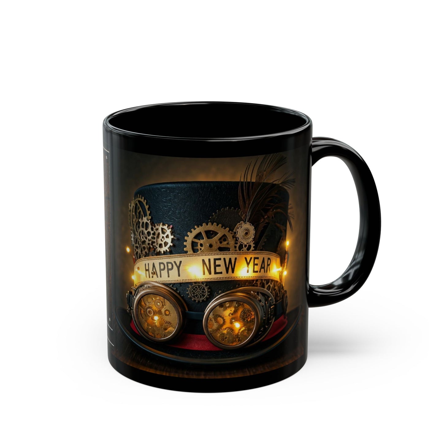 Steampunk Happy New Year 2025 Design, (11oz or 15oz)